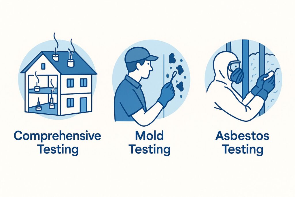 air quality testing types mold asbestos canada