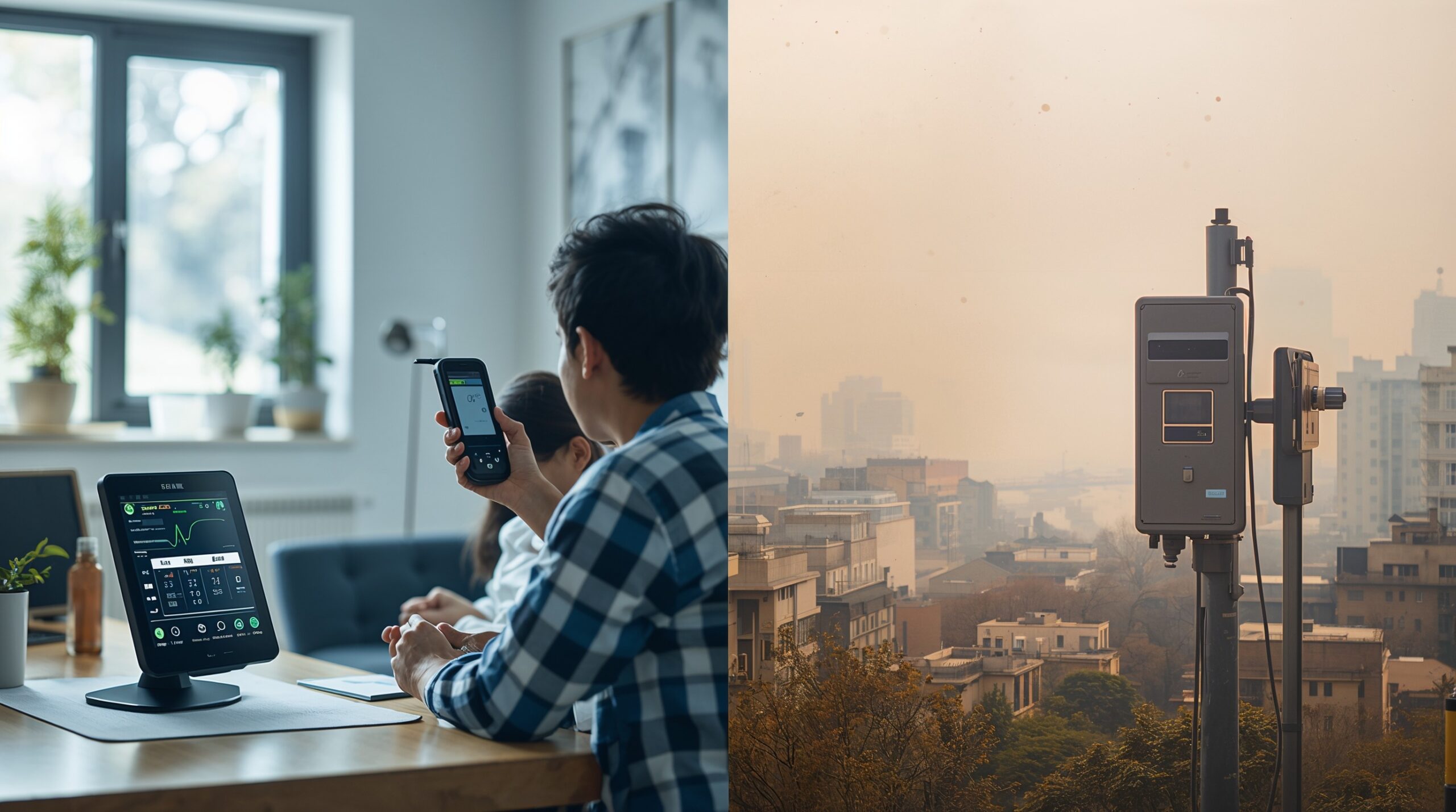 indoor outdoor air quality testing comparison canada