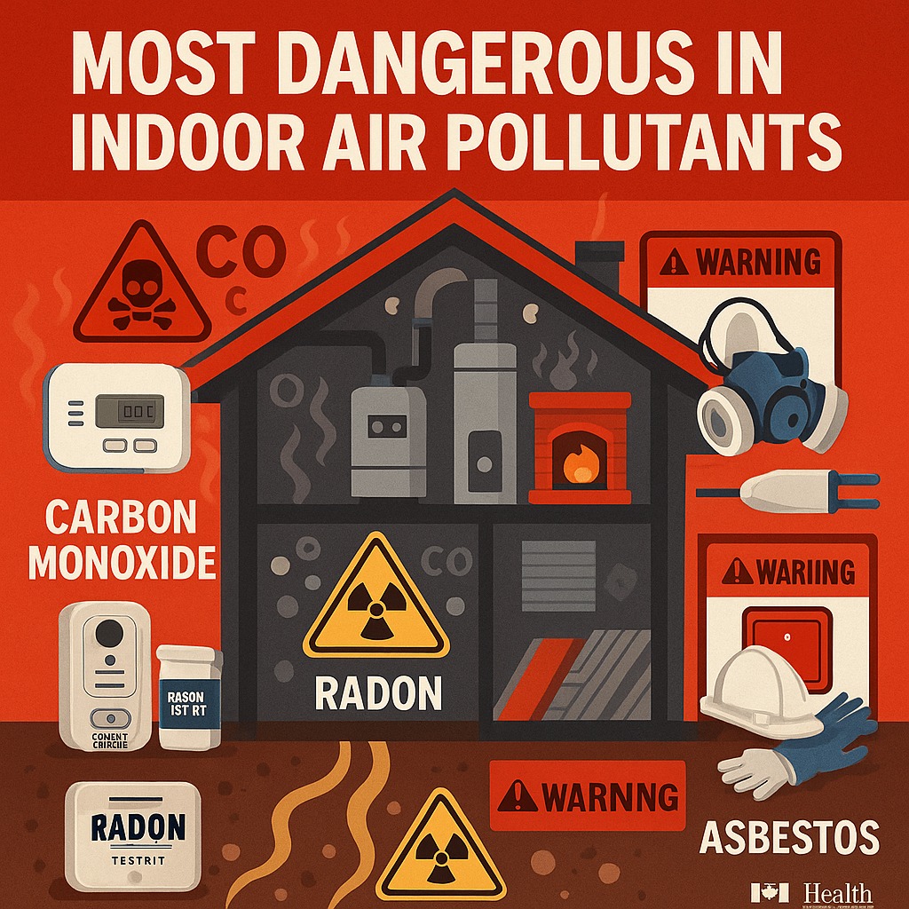 carbon monoxide radon asbestos safety critical pollutants warning guide canadian homes