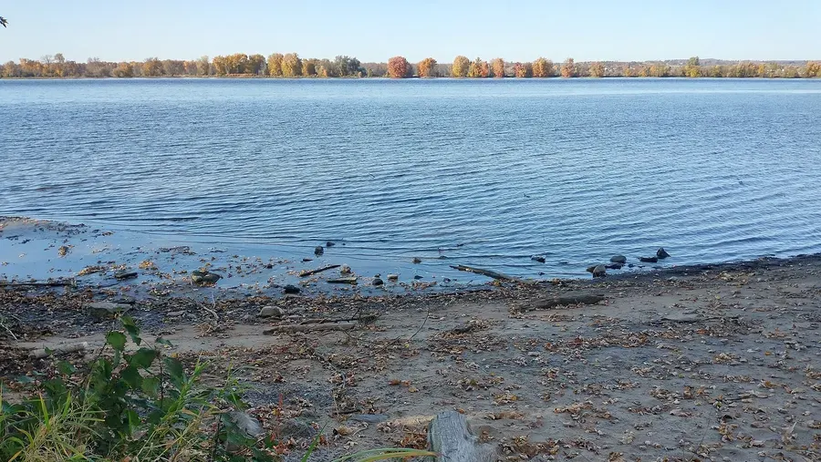 Ottawa River shoreline at Petrie Island in Orleans where we test indoor air quality
